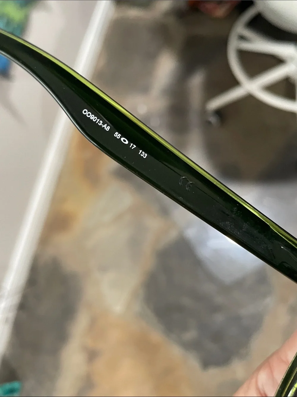Oakley Frogskins Black Sunglasses with Neon Green Accents